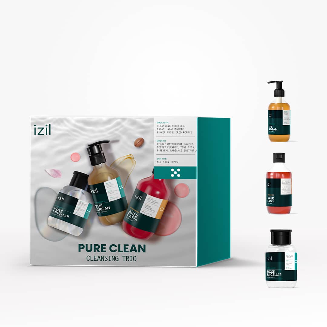 The Pure Clean Cleansing Trio – Removes Waterproof Makeup, & Reveals Instant Radiance Bahrain Mega Deals Best Online Shopping Deals and Discounts in Bahrain, GCC