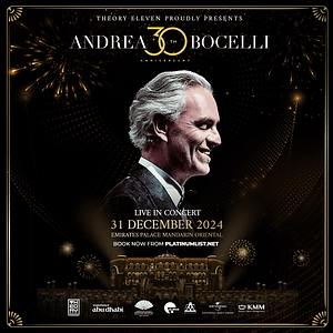 New Year’s Eve with Andrea Bocelli – New Years Eve Events Bahrain Mega Deals Best Online Shopping Deals and Discounts in Bahrain, GCC