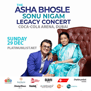 The Asha Bhosle And Sonu Nigam Legacy Concert in Dubai – Desi Events Bahrain Mega Deals Best Online Shopping Deals and Discounts in Bahrain, GCC