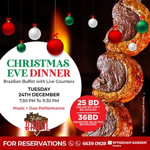 Christmas Eve Dinner at Via Brasil – Christmas Events Bahrain Mega Deals Best Online Shopping Deals and Discounts in Bahrain, GCC