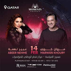 Marwan Khoury & Abeer Nehme QNCC Al Mayassa – Arabic Events Bahrain Mega Deals Best Online Shopping Deals and Discounts in Bahrain, GCC