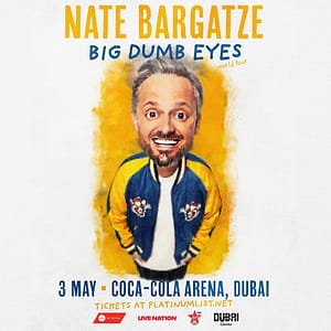 Nate Bargatze Live at Coca-Cola Arena,Dubai – Comedy Events Bahrain Mega Deals Best Online Shopping Deals and Discounts in Bahrain, GCC