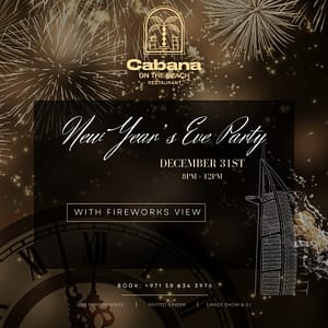 New Year Eve at Cabana on the Beach Restaurant – New Years Eve Events Bahrain Mega Deals Best Online Shopping Deals and Discounts in Bahrain, GCC