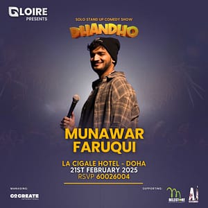 MUNAWAR FARUQUI live in Qatar – Comedy Events Bahrain Mega Deals Best Online Shopping Deals and Discounts in Bahrain, GCC