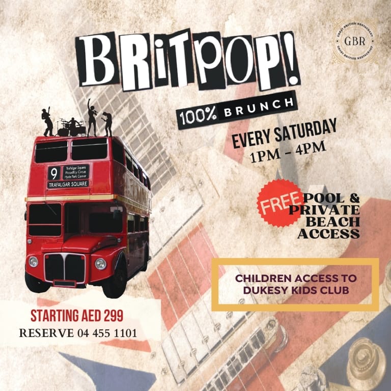 Britpop Brunch – Brunches Bahrain Mega Deals Best Online Shopping Deals and Discounts in Bahrain, GCC