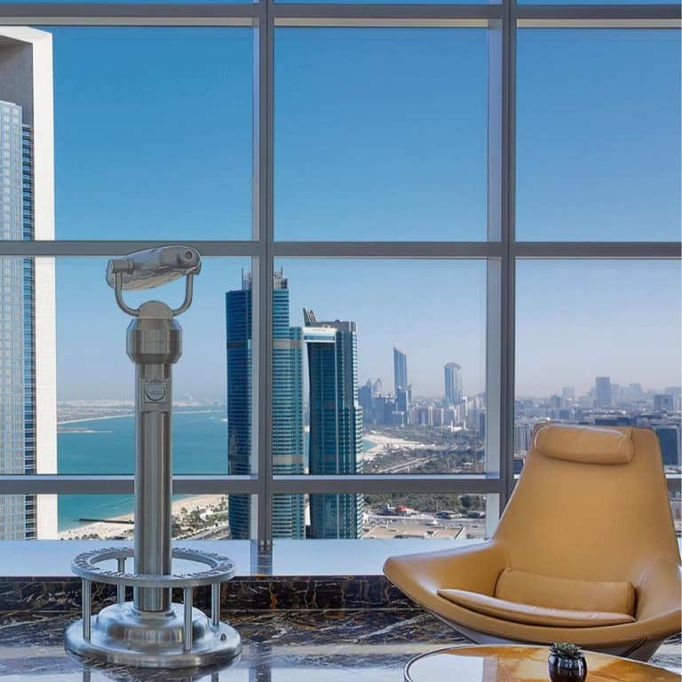 Etihad Tower Observation Deck with coffee or tea and slice of cake – Experiences Bahrain Mega Deals Best Online Shopping Deals and Discounts in Bahrain, GCC