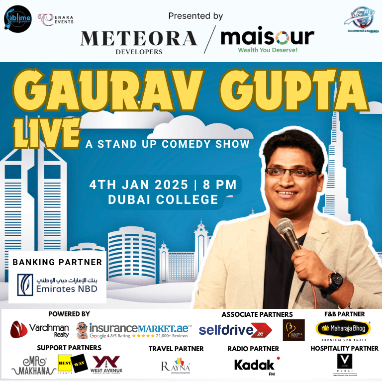 Gaurav Gupta Live in Dubai – Comedy Events Bahrain Mega Deals Best Online Shopping Deals and Discounts in Bahrain, GCC