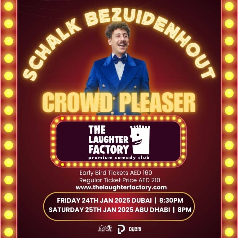 The Laughter Factory Presents NETFLIX STAR SCHALK BEZUIDENHOUT – Comedy Events Bahrain Mega Deals Best Online Shopping Deals and Discounts in Bahrain, GCC