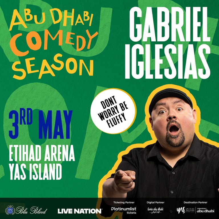 Gabriel Iglesias’ – Don’t Worry Be Fluffy at Etihad Arena in Abu Dhabi – Comedy Events Bahrain Mega Deals Best Online Shopping Deals and Discounts in Bahrain, GCC