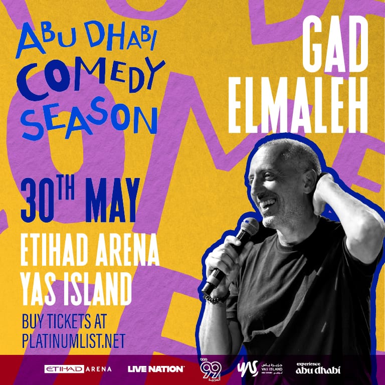 Gad Elmaleh at Etihad Arena in Abu Dhabi – Comedy Events Bahrain Mega Deals Best Online Shopping Deals and Discounts in Bahrain, GCC