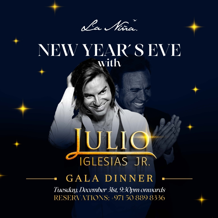 La Nina New Year’s Eve with Julio Iglesias JR. – New Years Eve Events Bahrain Mega Deals Best Online Shopping Deals and Discounts in Bahrain, GCC