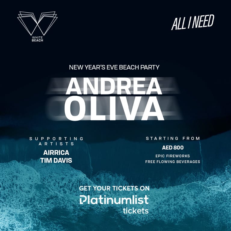 NYE Beach Party With Andrea Oliva At Atlantis, The Palm – New Years Eve Events Bahrain Mega Deals Best Online Shopping Deals and Discounts in Bahrain, GCC