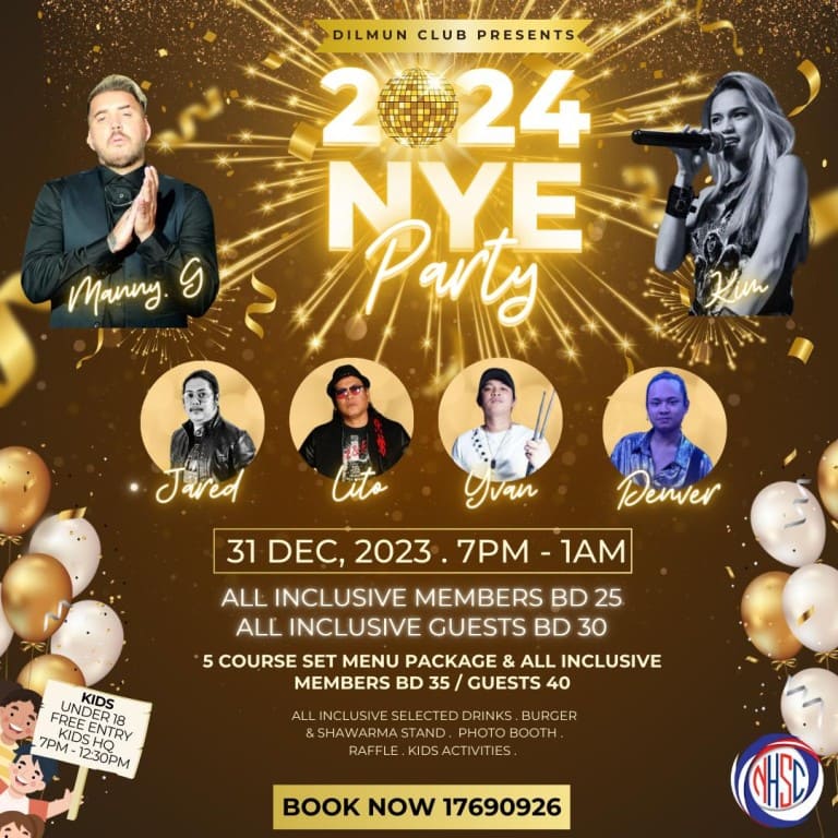 NYE Party at Dilmun Club, Bahrain – New Years Eve Events Bahrain Mega Deals Best Online Shopping Deals and Discounts in Bahrain, GCC