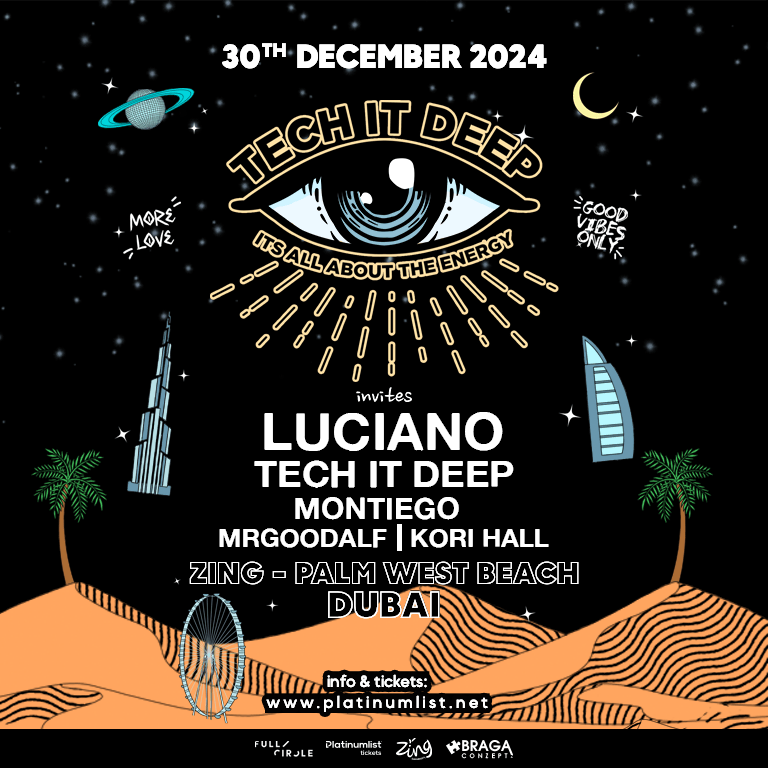 NYE Weekend: Tech it Deep Invites Luciano – New Years Eve Events Bahrain Mega Deals Best Online Shopping Deals and Discounts in Bahrain, GCC