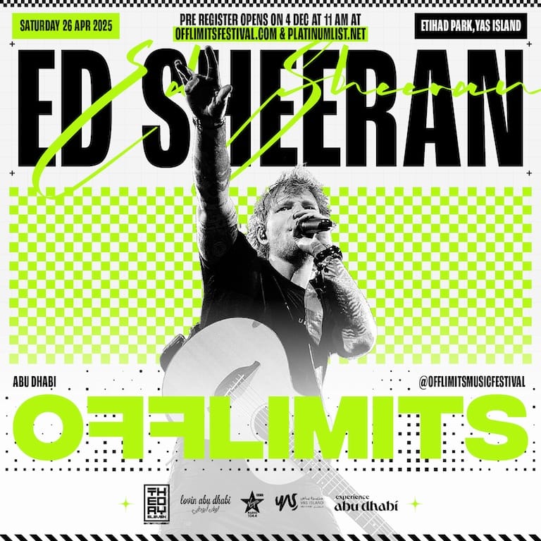 OFFLIMITS Music Festival – Headlining Ed Sheeran – Concerts Bahrain Mega Deals Best Online Shopping Deals and Discounts in Bahrain, GCC