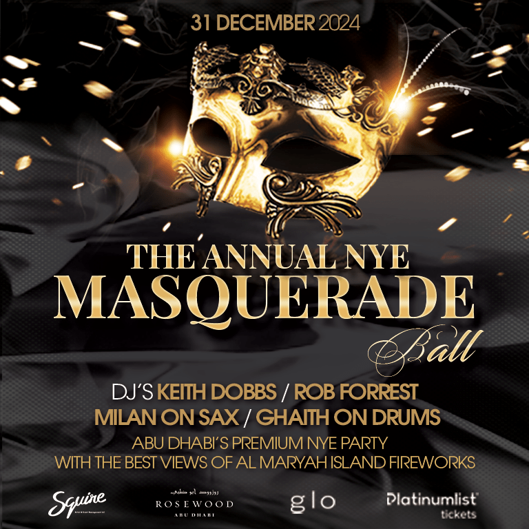 The Annual NYE Masquerade Ball at Rosewood Abu Dhabi – New Years Eve Events Bahrain Mega Deals Best Online Shopping Deals and Discounts in Bahrain, GCC