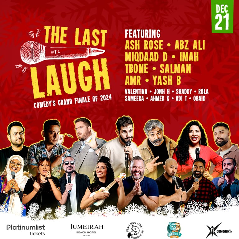 The Last Laugh at Jumeirah Beach Hotel in Dubai – Comedy Events Bahrain Mega Deals Best Online Shopping Deals and Discounts in Bahrain, GCC