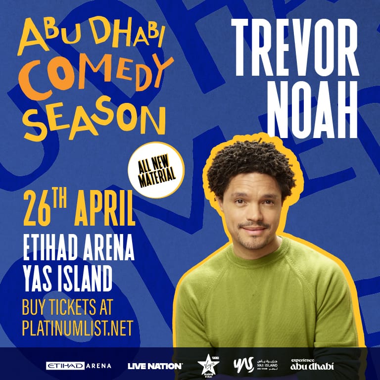 Trevor Noah at Etihad Arena in Abu Dhabi – Comedy Events Bahrain Mega Deals Best Online Shopping Deals and Discounts in Bahrain, GCC